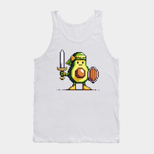 8-Bit Avocado Hero - Pixel Adventure Tank Top